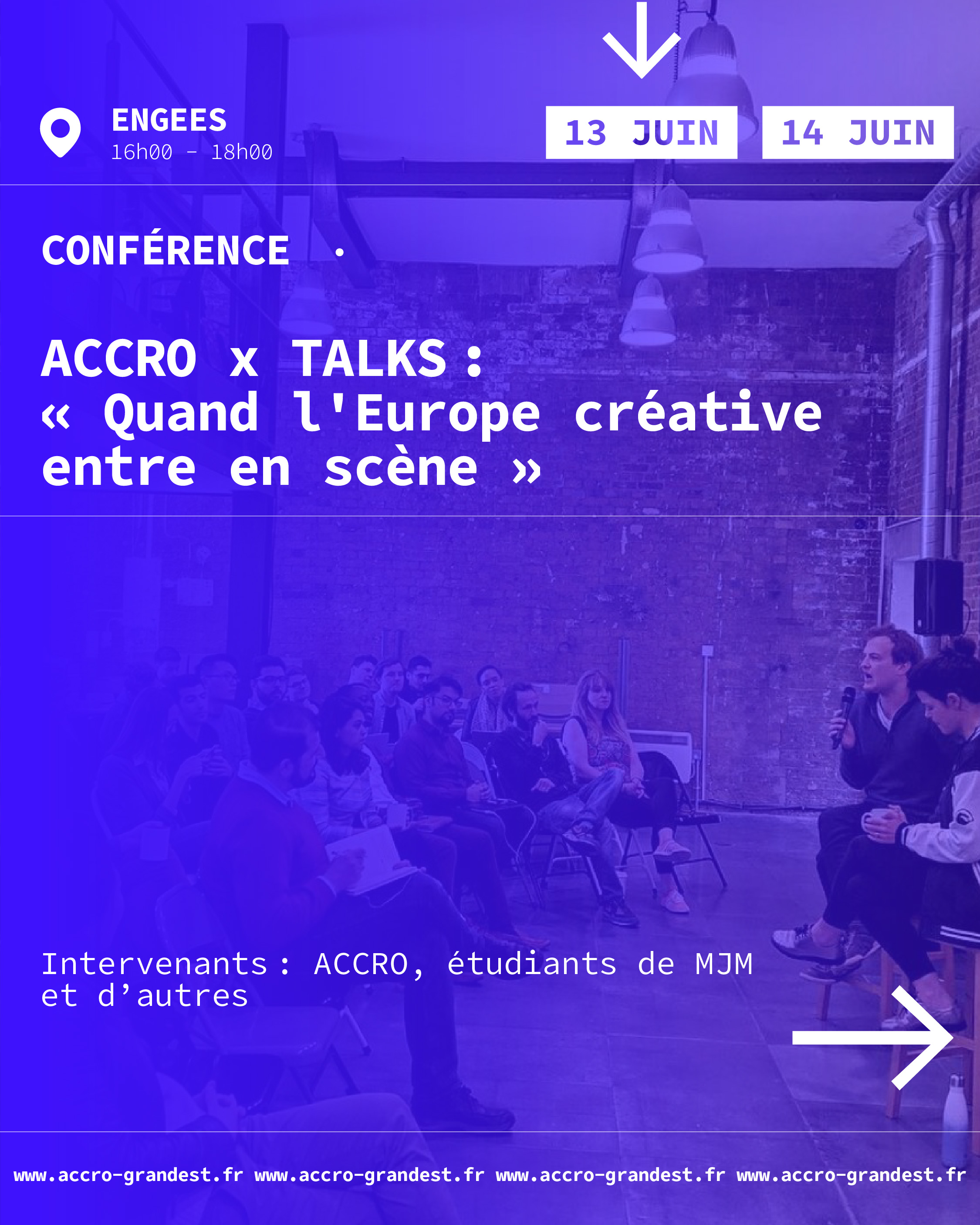 Visuel de l'événement : ACCRO x TALKS : « Quand l'Europe créative entre en scène »