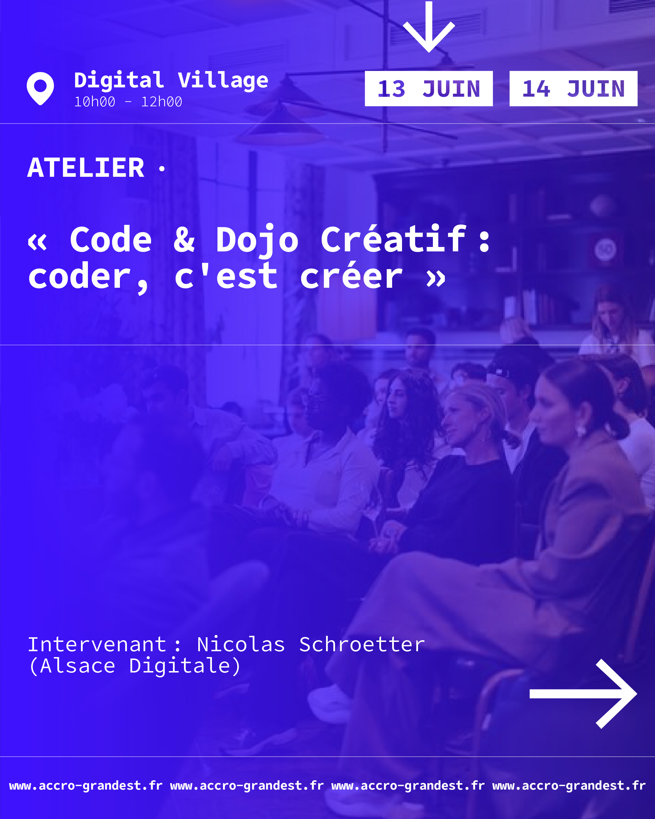 Visuel de l'événement : Code & Dojo Créatif : coder, c'est créer