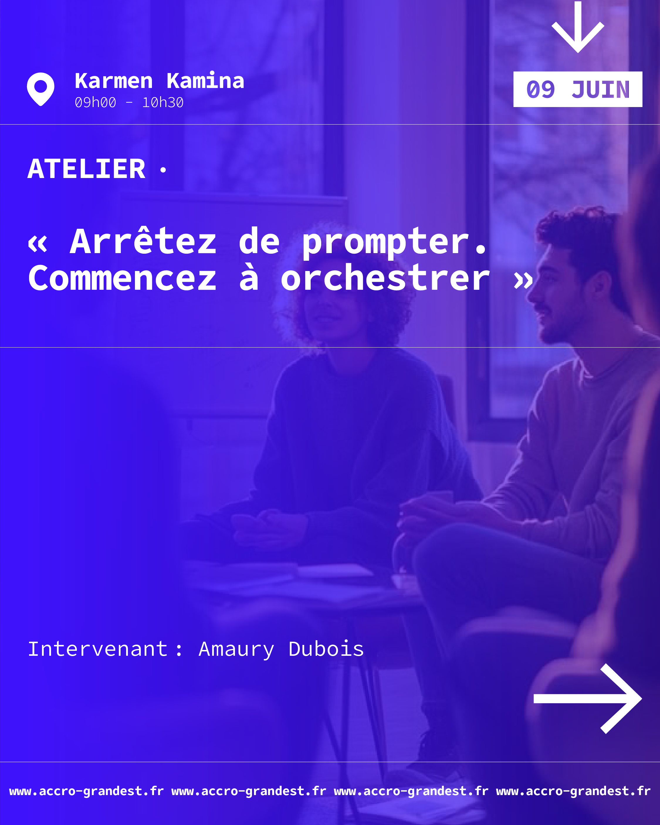 Visuel de l'événement : Arrêtez de prompter. Commencez à orchestrer