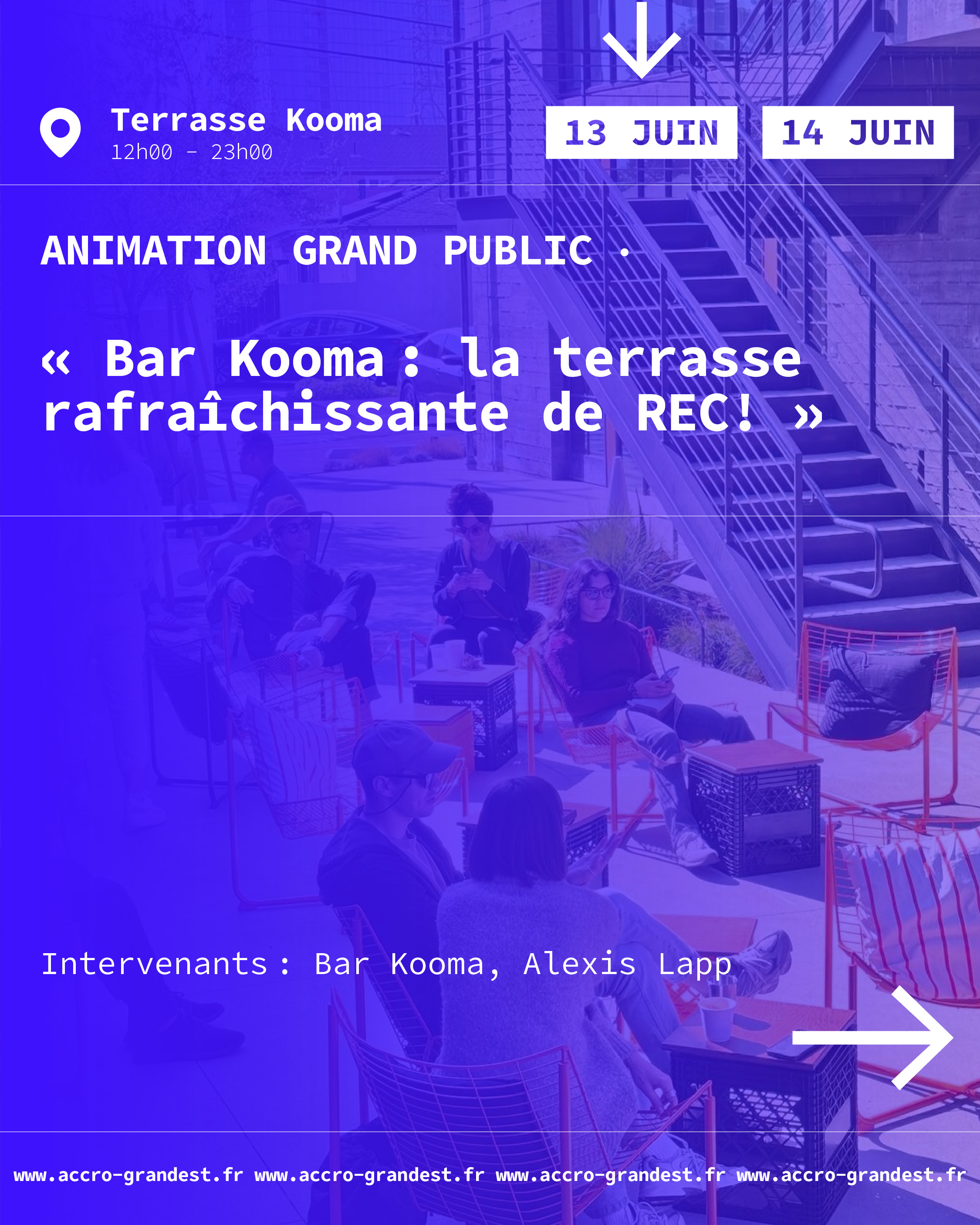 Visuel de l'événement : Bar Kooma : la terrasse rafraîchissante de REC!