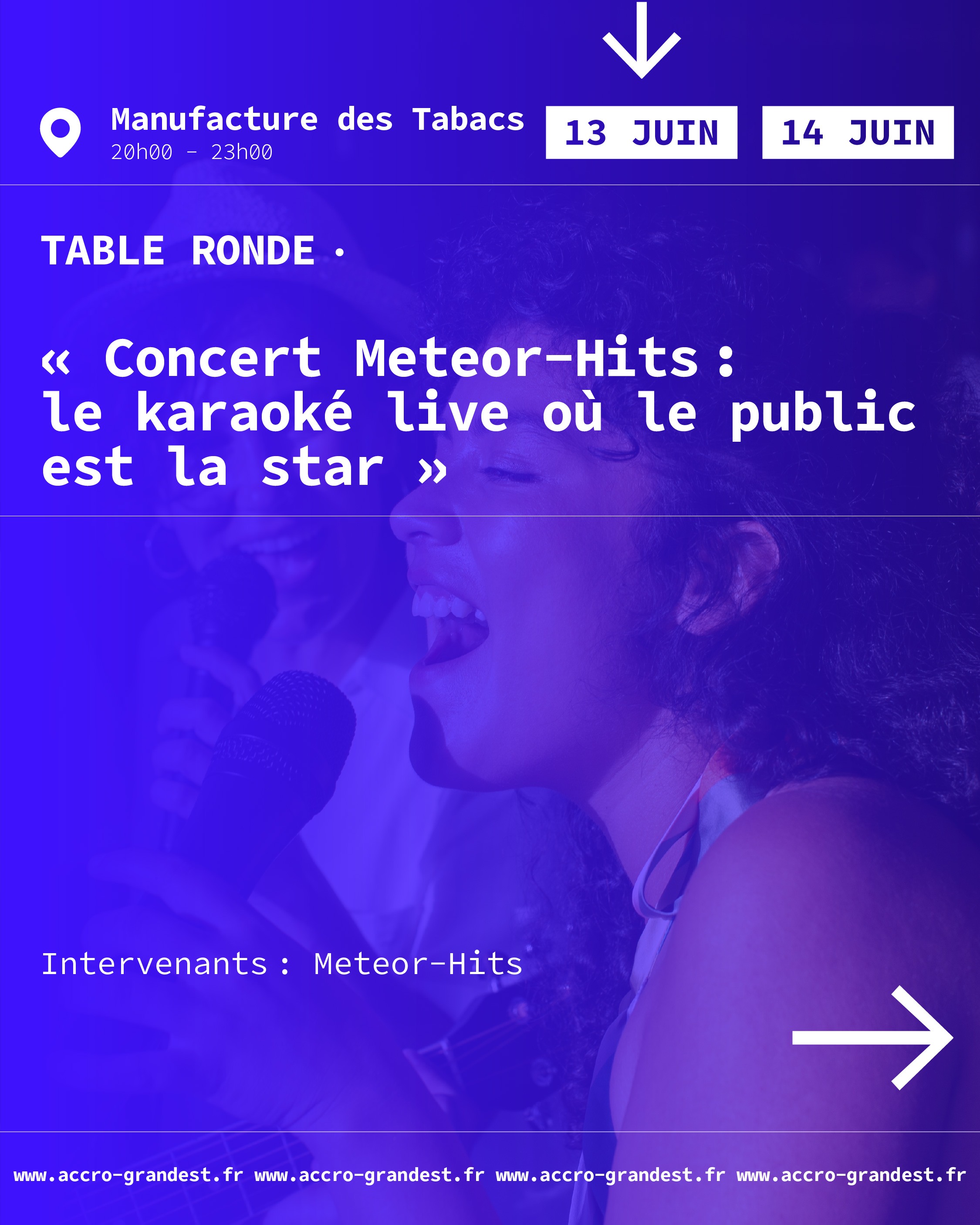Visuel de l'événement : Concert Meteor-Hits : le karaoké live où le public est la star