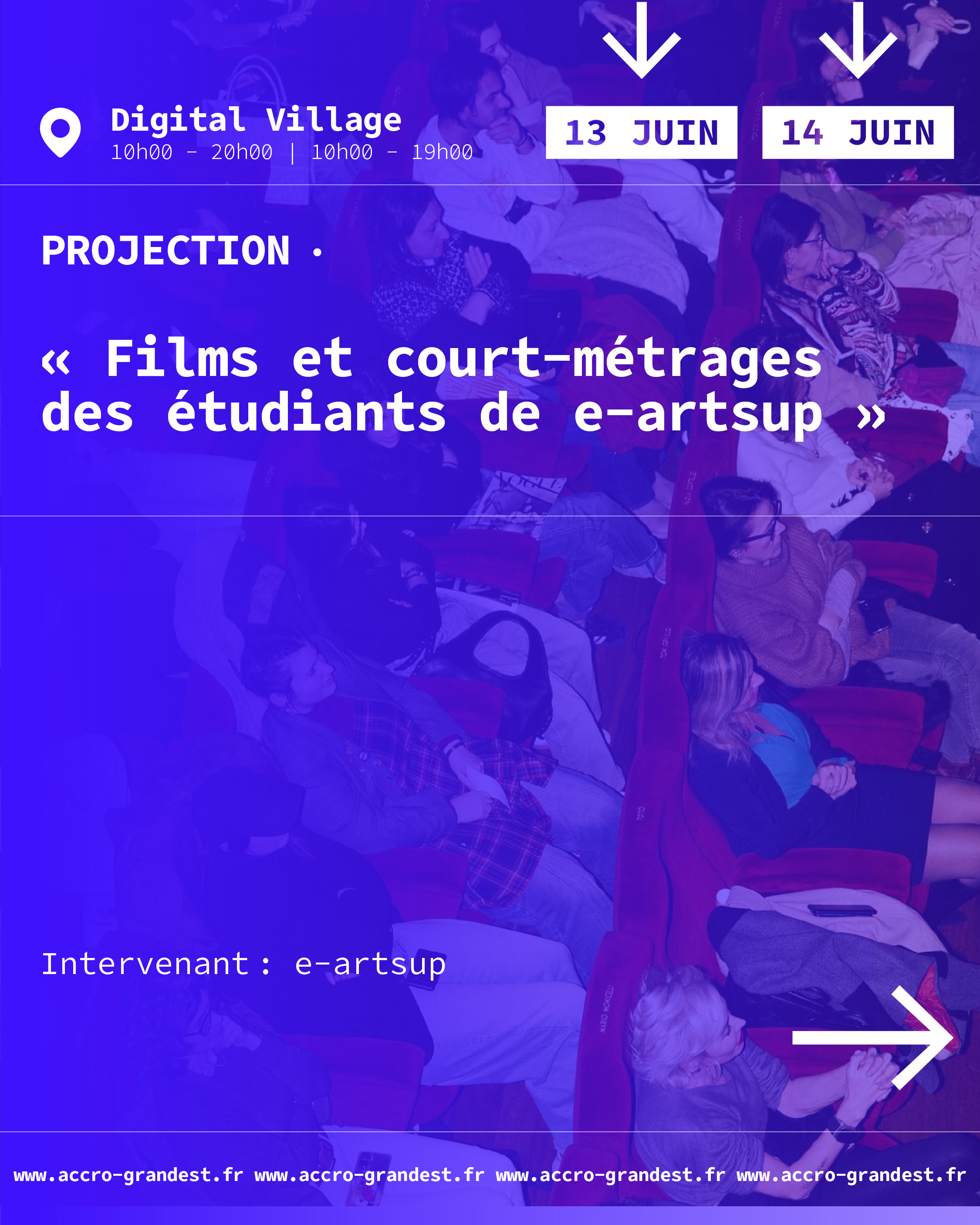 Visuel de l'événement : Films et court-métrages des étudiants de e-artsup