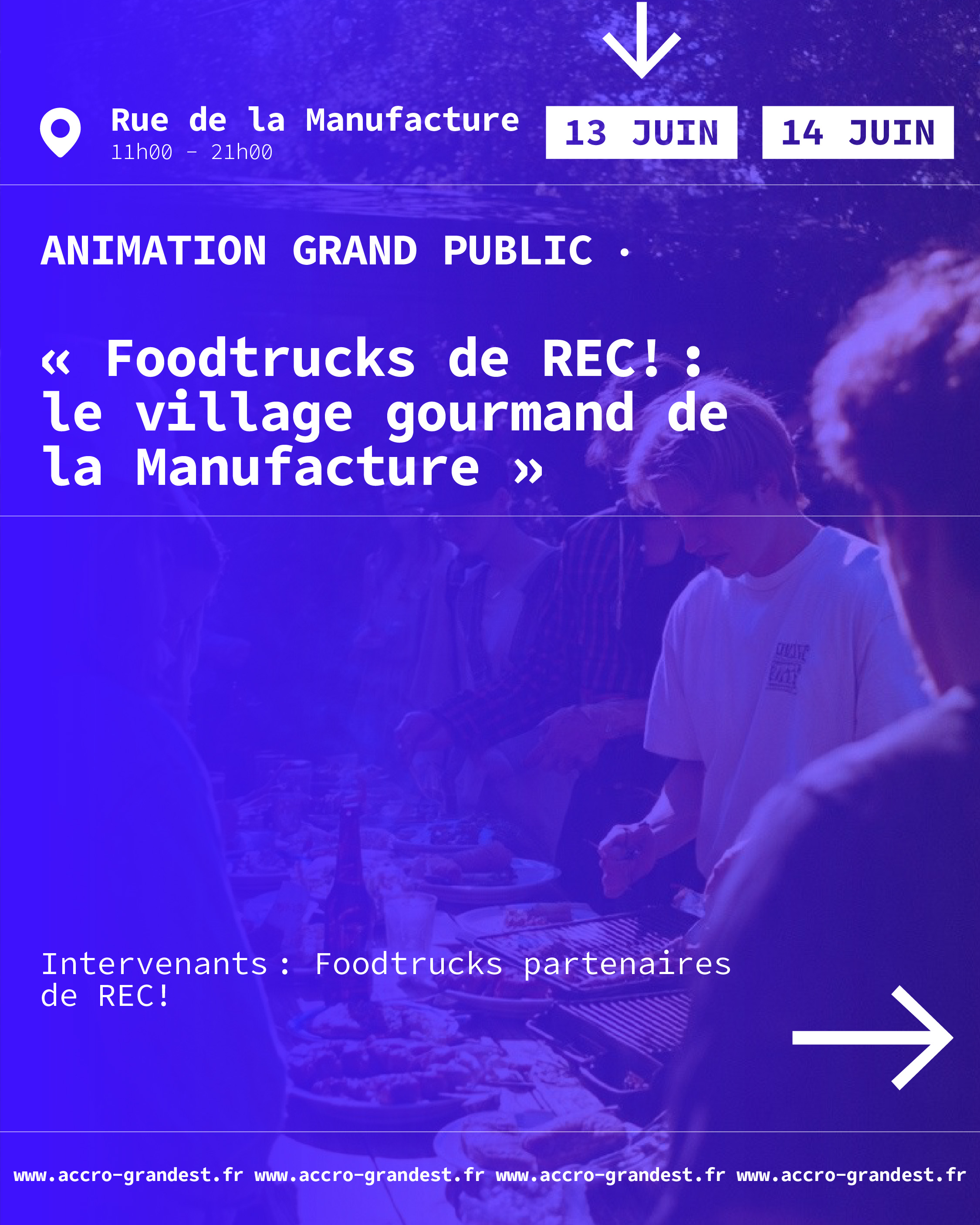 Visuel de l'événement : Foodtrucks de REC! : le village gourmand de la Manufacture